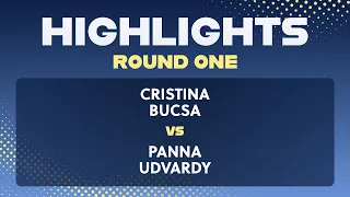Cristina Bucsa vs Panna Udvardy 2026 Cincinnati Open Round One