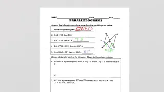 Parallelogram Assignment