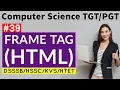 Frame tag HTML in Hindi science teacher study material HTET