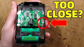 Inside a new style eBay tool battery - with schematic