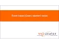 Event based jQuery element resize