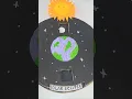 Solar and lunar eclipse model for school project