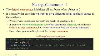 Default No-Args Constructors in Java