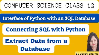 Interface of Python with an SQL Database Connecting SQL with Python Interface Python with MYSQL