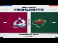 Lagu NHL Highlights | Avalanche vs. Wild - December 21, 2025