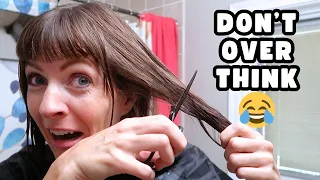 DIY Choppy Bob Tutorial for Dummies