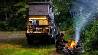 Camping In The Rain With A Truck Camper