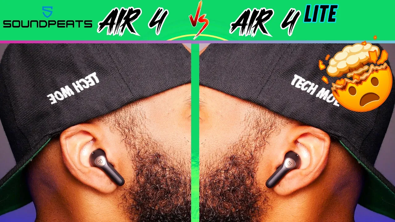 Outline Video SoundPeats Air 4 vs Air 4 Lite Earbuds: Not What I Expected!