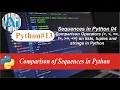 Python Comparison operators on sequences i e list tuples and strings AI course