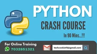 Complete PYTHON Crash Course in TELUGU TECH COOKIE