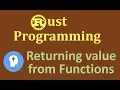 Returning Value from Function Statement vs Expression in Rust Programming