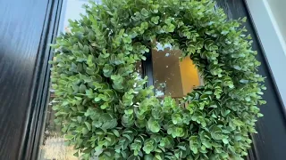 Is 20-Inch Boxwood Wreath Artificial Boxwood Wreath Front Door Wreaths worth it Amazon Review