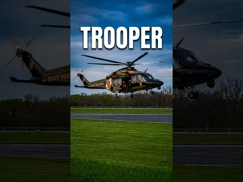 Up Close Maryland State Police Aviation Trooper Helicopter In Action #shorts