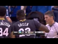 Lisa Salters report on Warriors Draymond Green at halftime I m not a robot