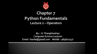 XI Chapter 7 - Lecture 2