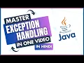 Master Exception Handing - Exception Handling Tutorial In Java in Hindi