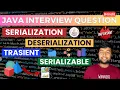 How to serialize objects and save to file Deserialization Transient Serialization Hindi