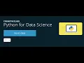 Python 101 for Data Science Python Free Certification Python for Beginners IBM Cognitive Class