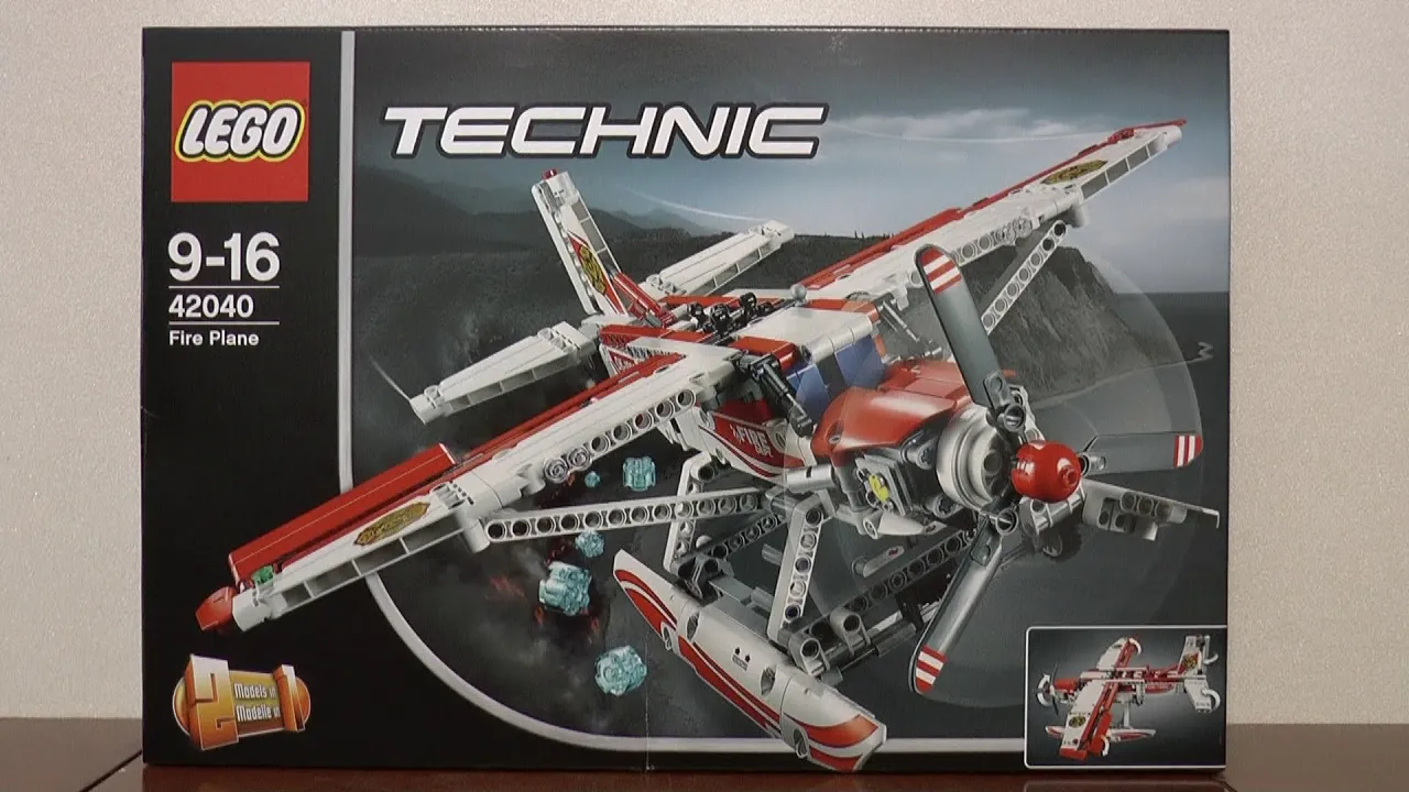 Lego Fire Plane Kit 42040 Build Video Step 4