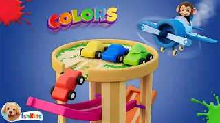 Color Song | Learn Colors With Cars | Nursery Rhymes & Kids Songs | IshKids