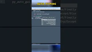 Auto Typing using pyautogui in python python