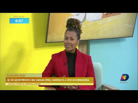 Candidata a vice-governadora, Bia Vargas, fala das propostas de sua chapa nesta campanha