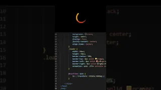 Circle loading animation html css