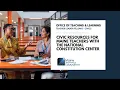 Civic Resources for Maine Teachers with the National Constitution Center