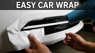 How to Wrap a Car Bumper Grill