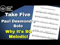 Learn the Take Five Sax Solo Why It s SO Melodic Free Transcription and Backing Tracks