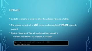 DML UPDATE Command SQL Basics Tutorial - 9
