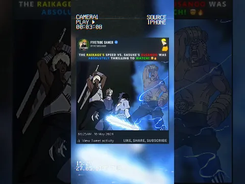 Sasuke's Susano Vs Raikage Speed🤯🔥