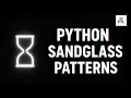 Python Sandglass Hourglass Pattern Programs Star Number Alphabet with Hollow Pattern Printing