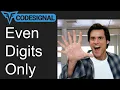 Even Digits Only - Codesignal