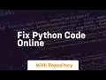 fix python code online