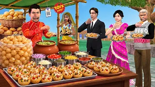 Chalak Panipuri Pizza Wala Tasty Desi Village Street Food Hindi Kahani Moral Stories Comedy Video