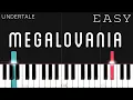 Undertale - Megalovania EASY Piano Tutorial