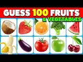 Guess the Fruit and Vegetable in 3 seconds EASY to IMPOSSIBLE