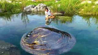 The river clams in the deep pool are too fat, their pearls are shiny and oily