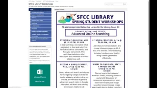 Introduction to the SFCC Library Online