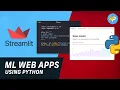 Create Machine Learning Web Apps using Streamlit Python Data Visualization using Python