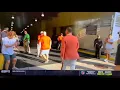 steve sarkisian arrives at Texas OU game dripped out in a special fit