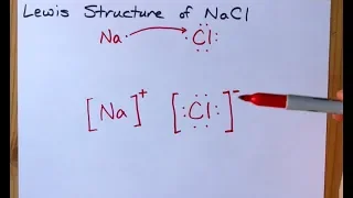 How to Draw the Lewis Structure of NaCl sodium chloride ionic