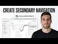 How to Create Secondary Navigation in Squarespace Create Easily