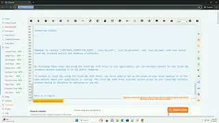Connect using cloud sql auth proxy
