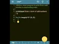 Short Python program to print first n odd numbers in descending order