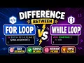 Difference Between For Loop and While Loop in Java With Examples Interview Questions