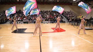 Union 8th Grade Winter Guard Performs at Fine Arts Assembly