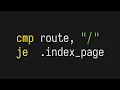 Web in Native Assembly Linux x86 - 64