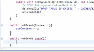 Android Application Development Tutorial 115 Opening SQLite database to write 720p 30fps H264 15